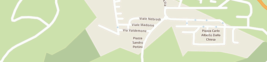 Mappa della impresa studio associato odontoiatria dri genduso elena e giuseppe a PALERMO