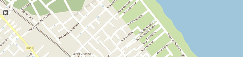 Mappa della impresa trattoria la vigna a MONTESILVANO