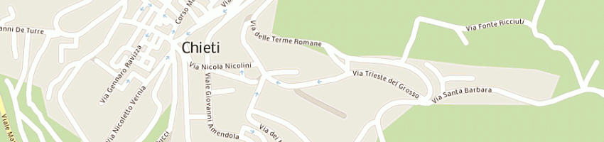 Mappa della impresa pantalone assunta a CHIETI