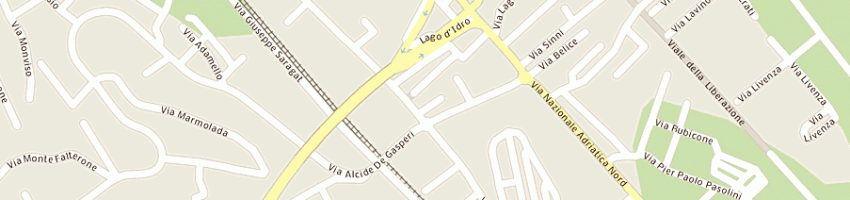 Mappa della impresa ristorante pizzeria bastian contrario a MONTESILVANO