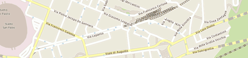 Mappa della impresa la maison des fleures di merolla pasquale e c sas a NAPOLI