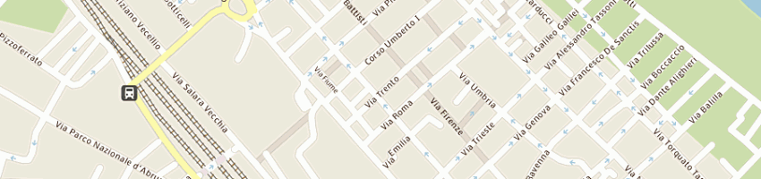 Mappa della impresa calabrese diana a PESCARA
