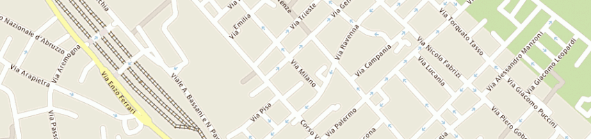 Mappa della impresa velox agenzia recapiti espressi per citta' n 1 del dott gianfilippo d'angelo e c sas a PESCARA