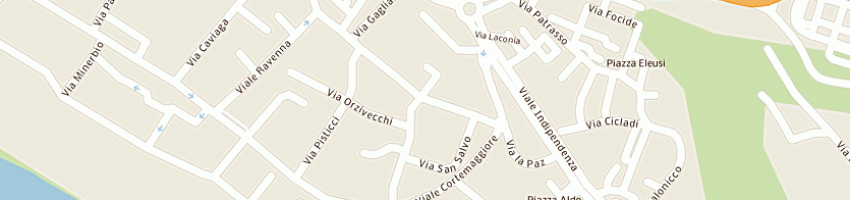 Mappa della impresa legname ursula a GELA