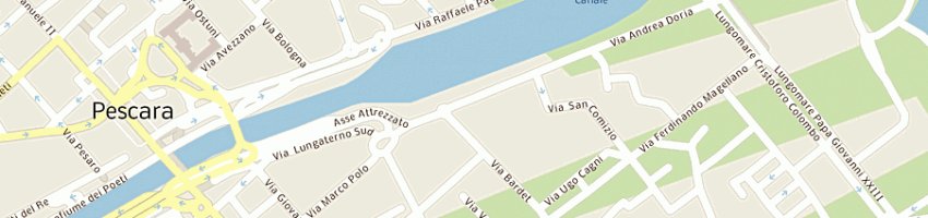 Mappa della impresa pizzeria ristorante del porto a PESCARA