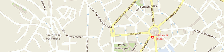 Mappa della impresa riccio pietro antonio a NAPOLI