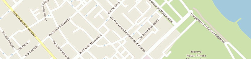 Mappa della impresa pizzeria ristorante da toto' a PESCARA