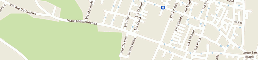 Mappa della impresa b cool cafe' a GELA