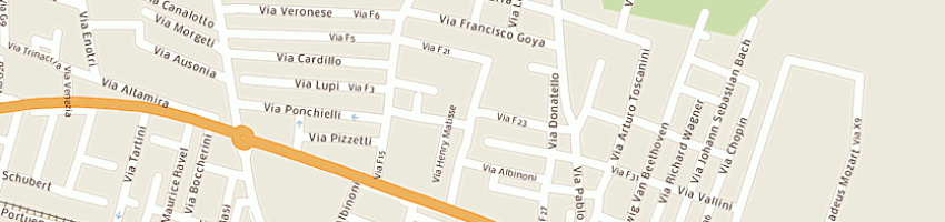 Mappa della impresa flli fama' srl a GELA