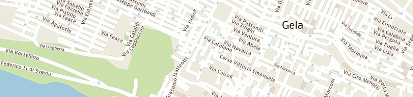 Mappa della impresa farmacia salerno dr gaetano a GELA