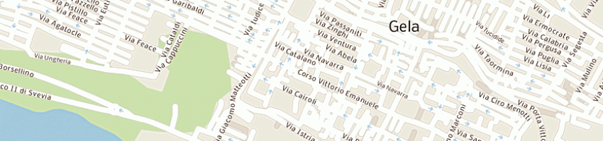 Mappa della impresa blue spirit a GELA