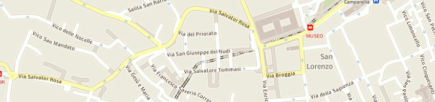 Mappa della impresa opera pia s giuseppe dei nudi a NAPOLI