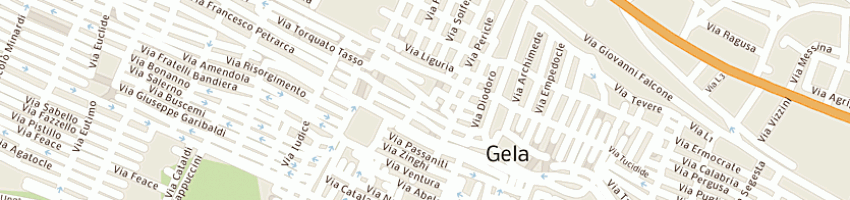 Mappa della impresa di benedetto salvatore a GELA