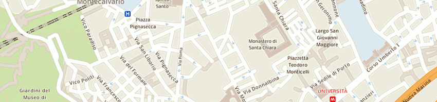 Mappa della impresa l'antico vascello sas di grazia riccio e c a NAPOLI