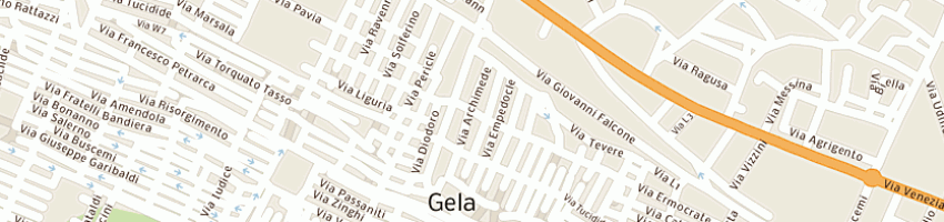 Mappa della impresa gela sonda di giarrizzo e c a GELA