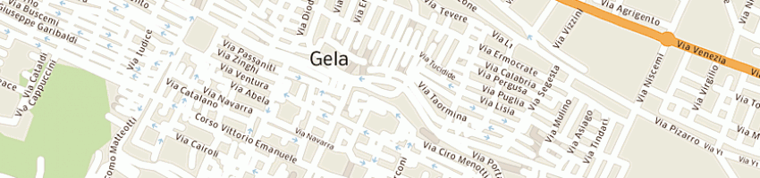 Mappa della impresa psaila costruzioni srl a GELA