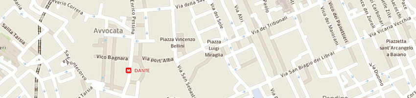 Mappa della impresa universita' degli studi di napoli - i facolta' di medicina e a NAPOLI