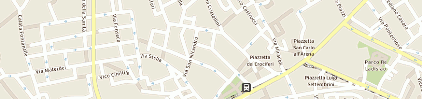 Mappa della impresa rc elettronica di domenico rinaldi snc a NAPOLI
