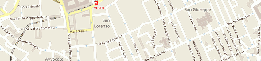 Mappa della impresa ingrosso bibite di di palma giuseppe a NAPOLI