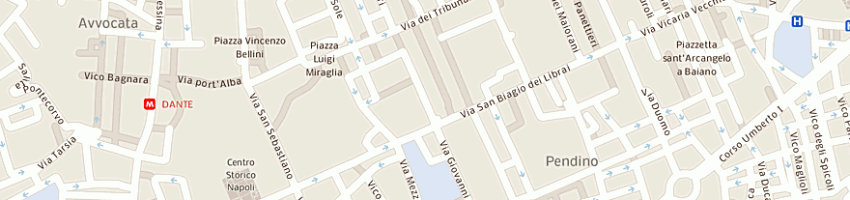 Mappa della impresa monte manso di scala a NAPOLI