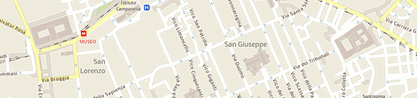 Mappa della impresa farmacia capobianco yu duomo a NAPOLI