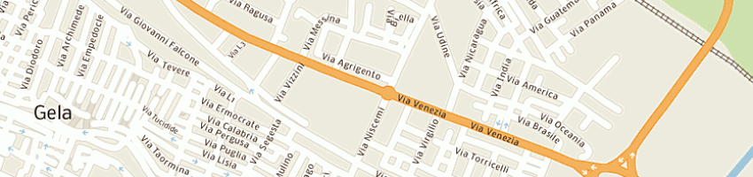 Mappa della impresa meridi srl a GELA