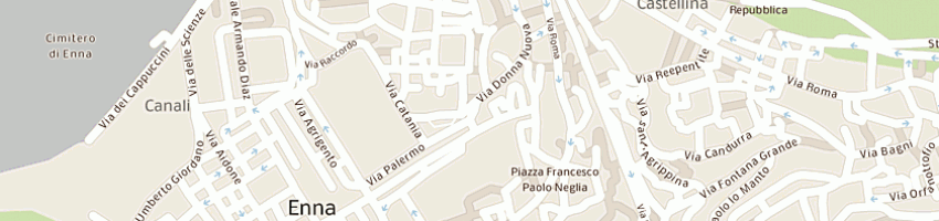 Mappa della impresa treval di tremoglie e vallone a ENNA