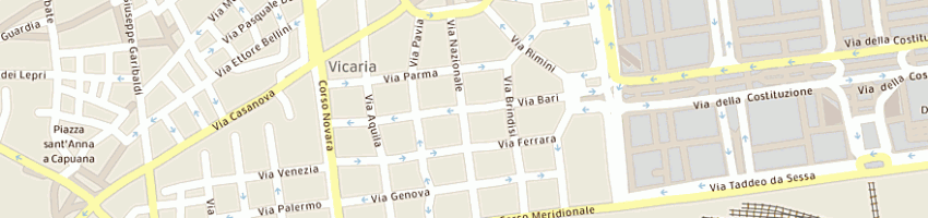 Mappa della impresa bar pasticceria palermitana a NAPOLI