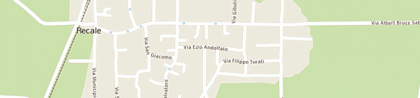 Mappa della impresa panificio ragozzino a RECALE
