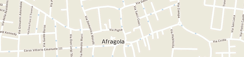 Mappa della impresa l'angolo bar di braidic mena e c sas a AFRAGOLA