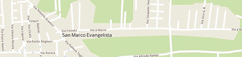 Mappa della impresa bar paccone di ciaramella maria a SAN MARCO EVANGELISTA