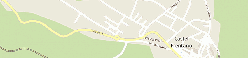 Mappa della impresa rosato antonella a CASTEL FRENTANO