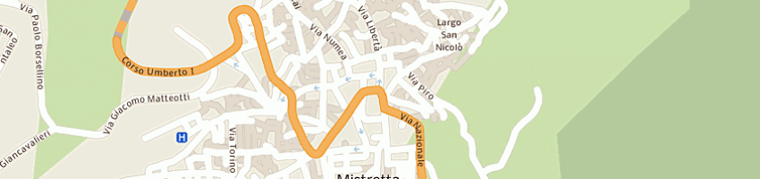Mappa della impresa biblioteca comunale a MISTRETTA