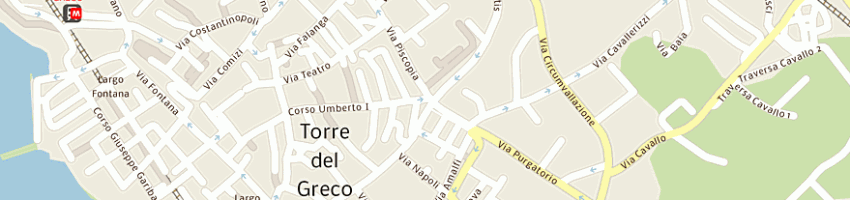 Mappa della impresa gran caffe' romito sas di porzio michele sas a TORRE DEL GRECO