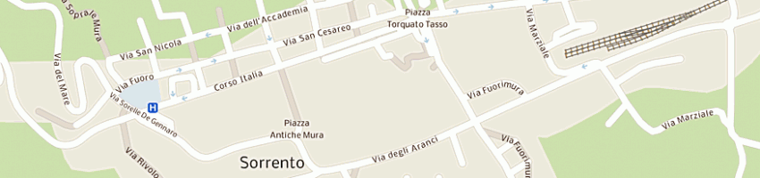 Mappa della impresa ristorante o' canonico a SORRENTO