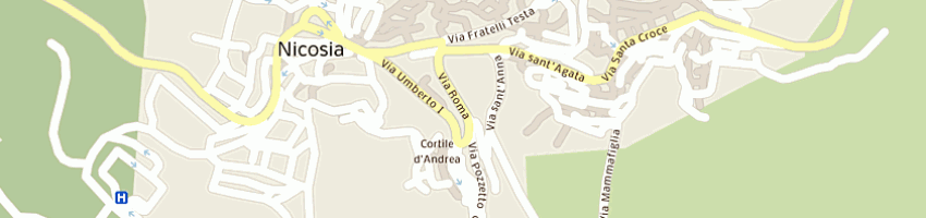 Mappa della impresa rizzone felice a NICOSIA
