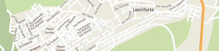 Mappa della impresa capelli in di barbera paola a LEONFORTE