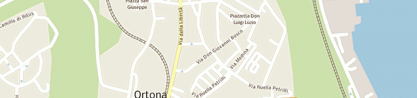 Mappa della impresa albergo ristorante vista monte a ORTONA