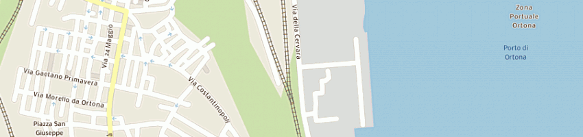 Mappa della impresa bar ristoratore della stazione ferroviaria di volpe antonio a ORTONA