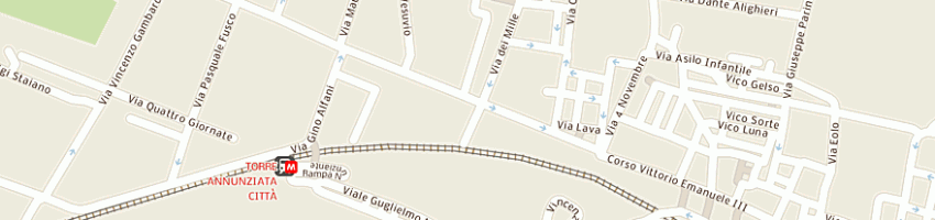 Mappa della impresa up down srl a TORRE ANNUNZIATA