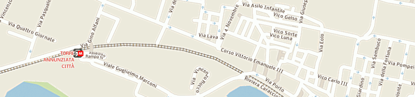 Mappa della impresa euro bar di de lorenzi gaetano e c sas a TORRE ANNUNZIATA