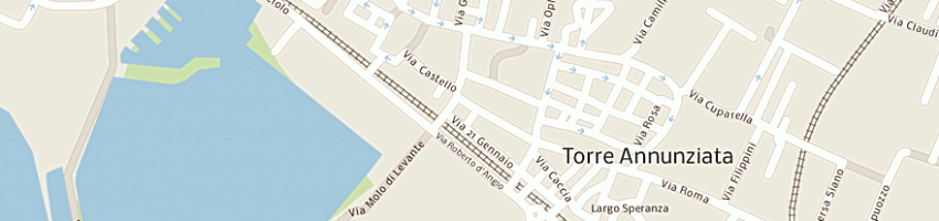 Mappa della impresa azzurra srl a TORRE ANNUNZIATA