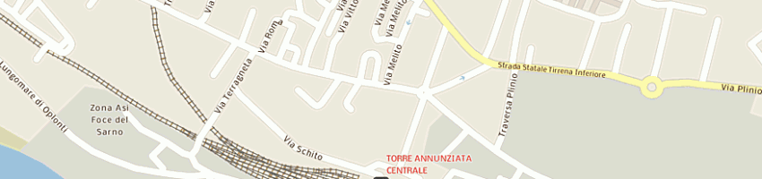 Mappa della impresa panificio ipt srl a TORRE ANNUNZIATA