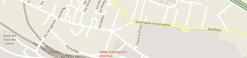 Mappa della impresa alimentari plinio di iapicca luigi e csas a TORRE ANNUNZIATA
