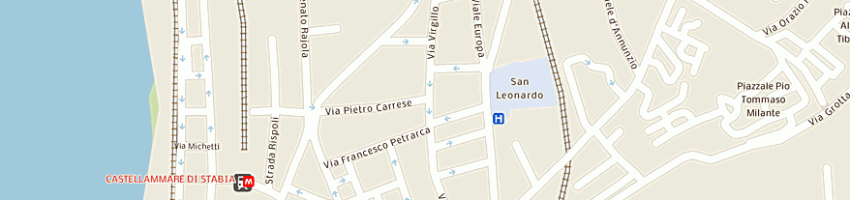 Mappa della impresa centro dentistico sanodent srl a CASTELLAMMARE DI STABIA