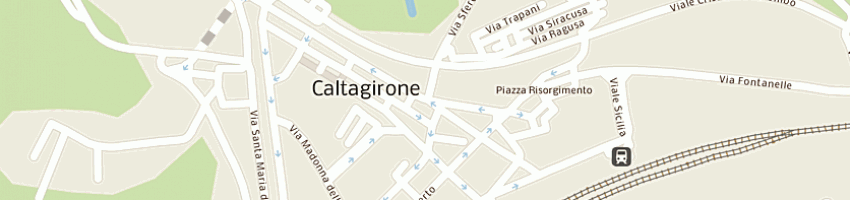 Mappa della impresa number one srl a CALTAGIRONE