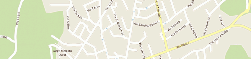 Mappa della impresa municipio a TELESE TERME
