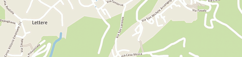 Mappa della impresa ristorante e pensione la canonica a LETTERE