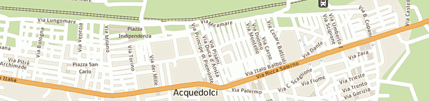 Mappa della impresa vasi benedetto a ACQUEDOLCI
