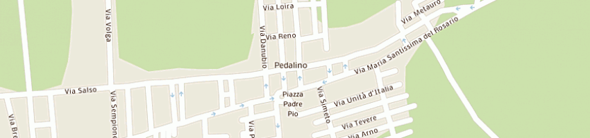 Mappa della impresa delegazione comunale di pedalino a COMISO